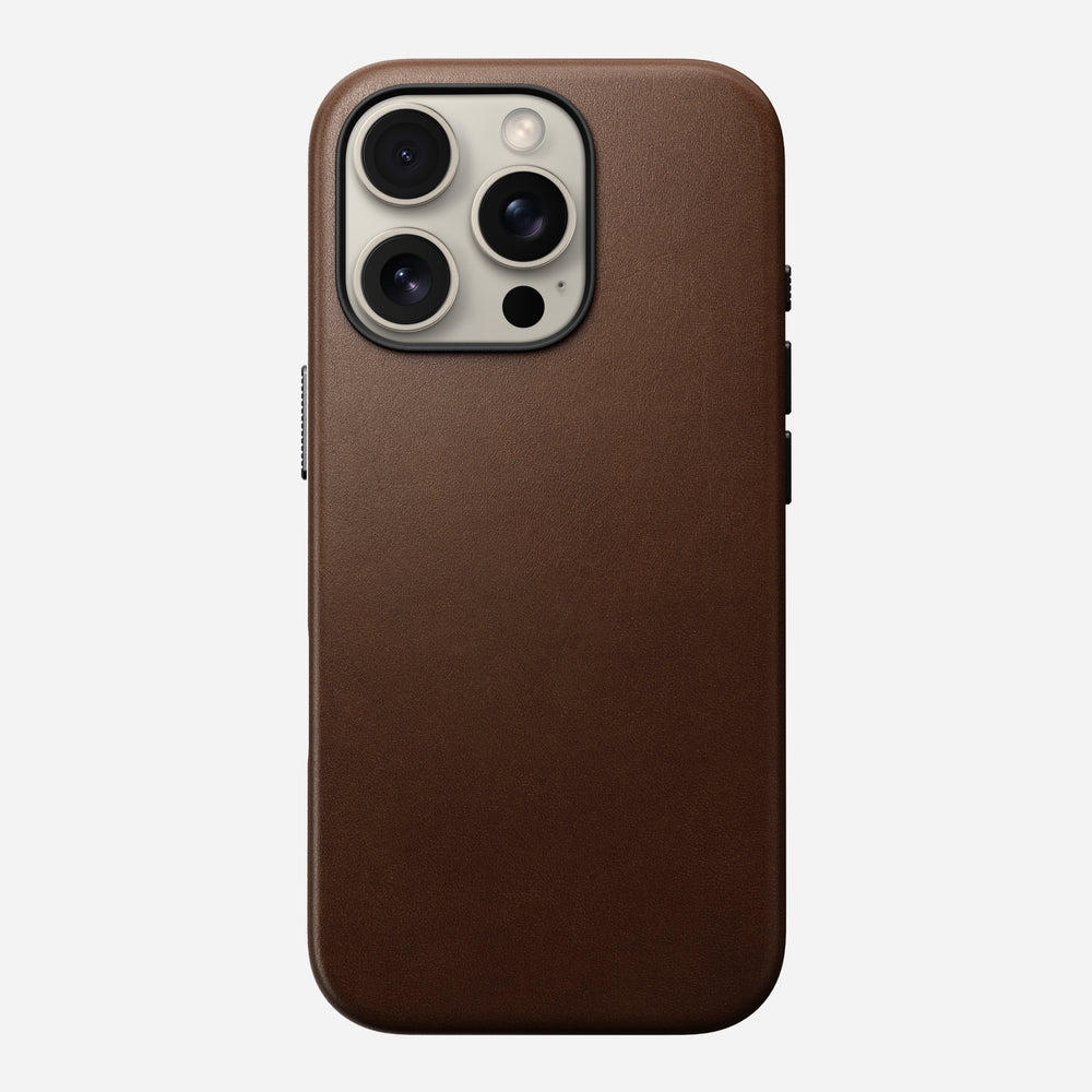 Traditional Leather Case - iPhone 16 Pro | Brown | Nomad Leather | NOMAD® - Image 3