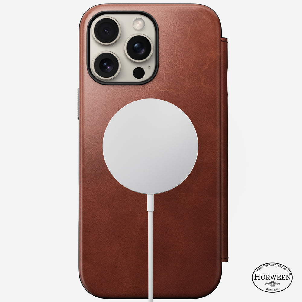 Modern Leather Folio - iPhone 16 Pro Max | Olde Dublin | Horween - Image 3
