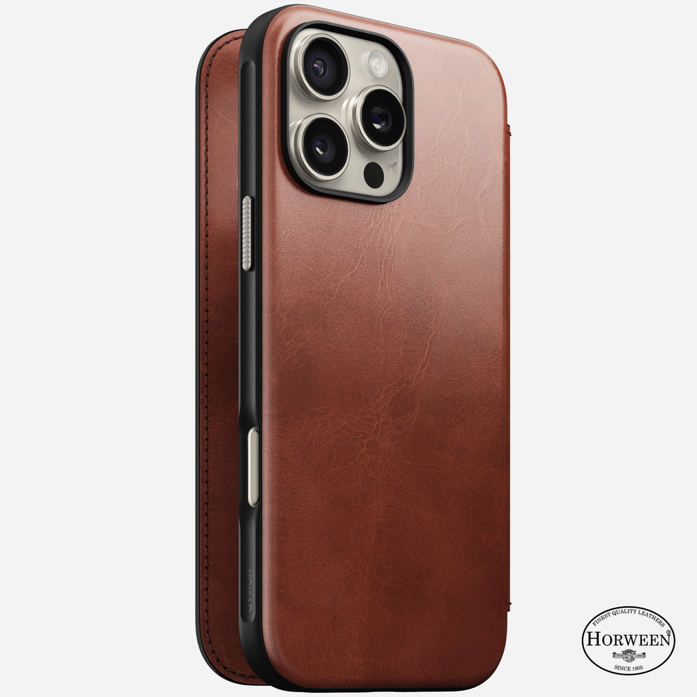 Modern Leather Folio - iPhone 16 Pro Max | Olde Dublin | Horween