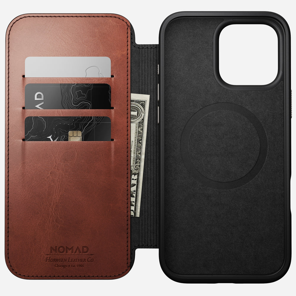 Modern Leather Folio - iPhone 16 Pro Max | Olde Dublin | Horween - Image 2
