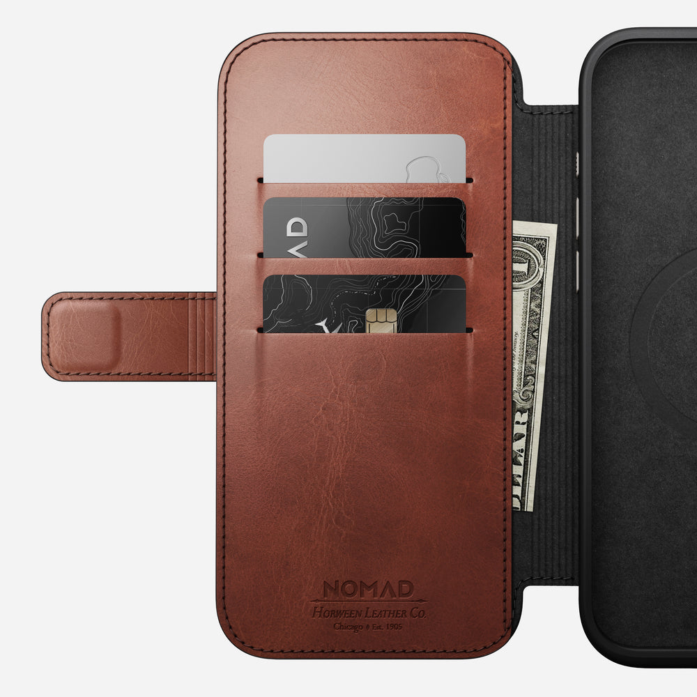 Modern Leather Folio - iPhone 16 Pro Max | Olde Dublin | Horween - Image 8