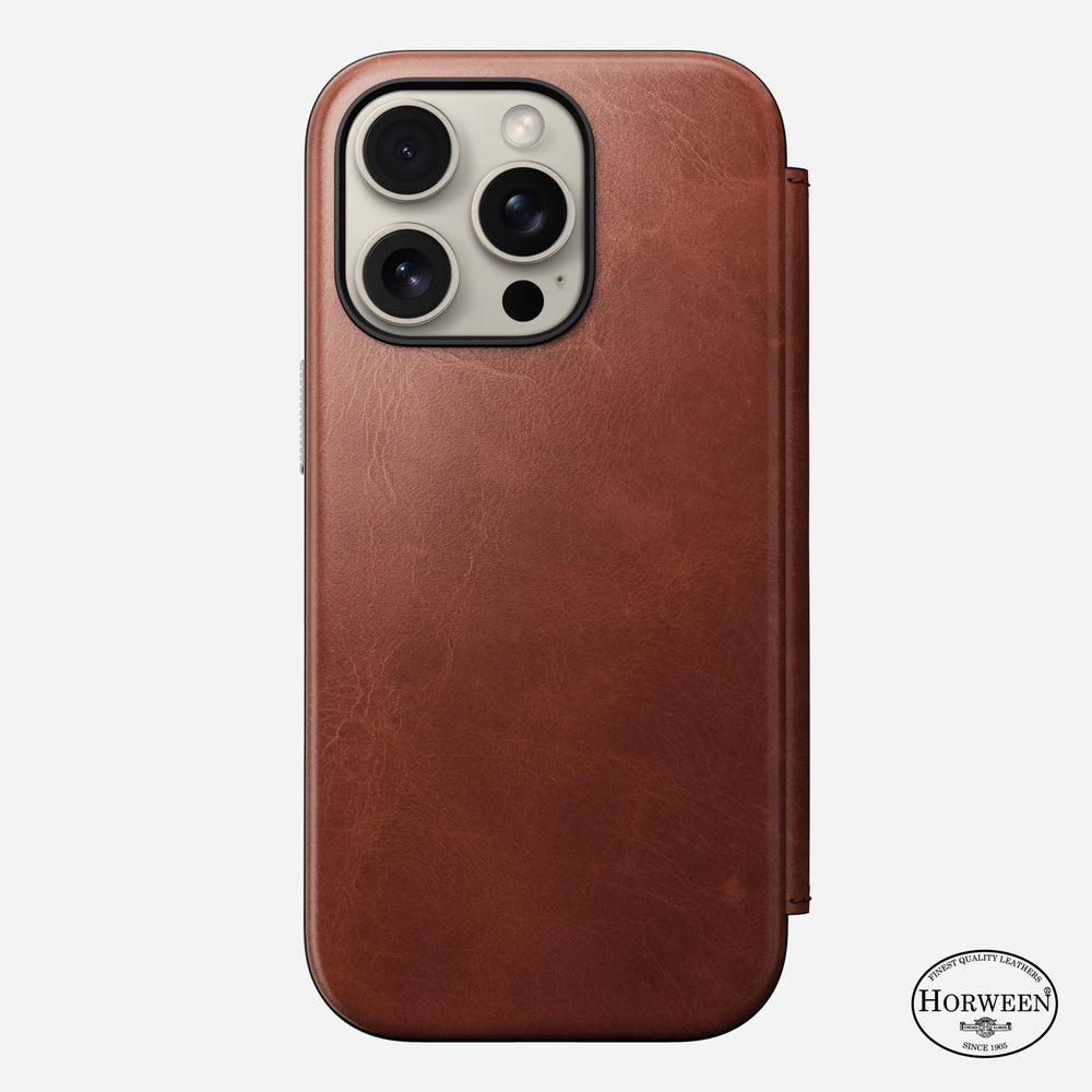 Modern Leather Folio - iPhone 16 Pro | Olde Dublin | Horween - Image 5