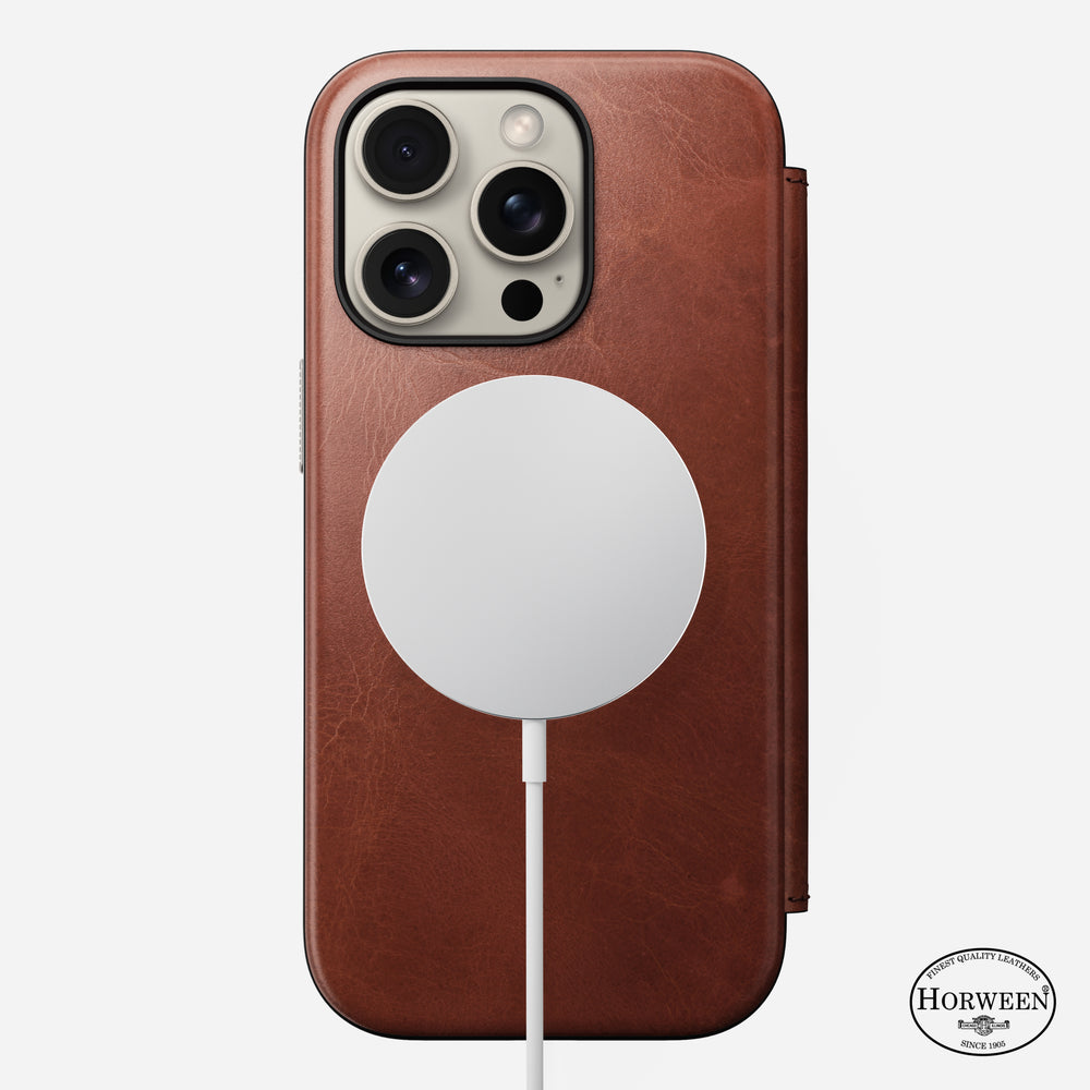 Modern Leather Folio - iPhone 16 Pro | Olde Dublin | Horween - Image 3