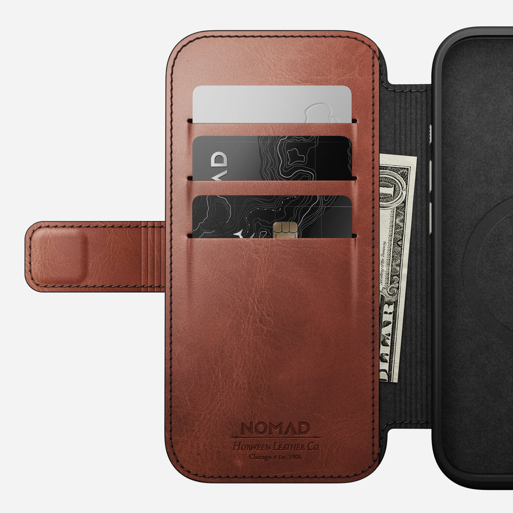 Modern Leather Folio - iPhone 16 Pro | Olde Dublin | Horween - Image 8