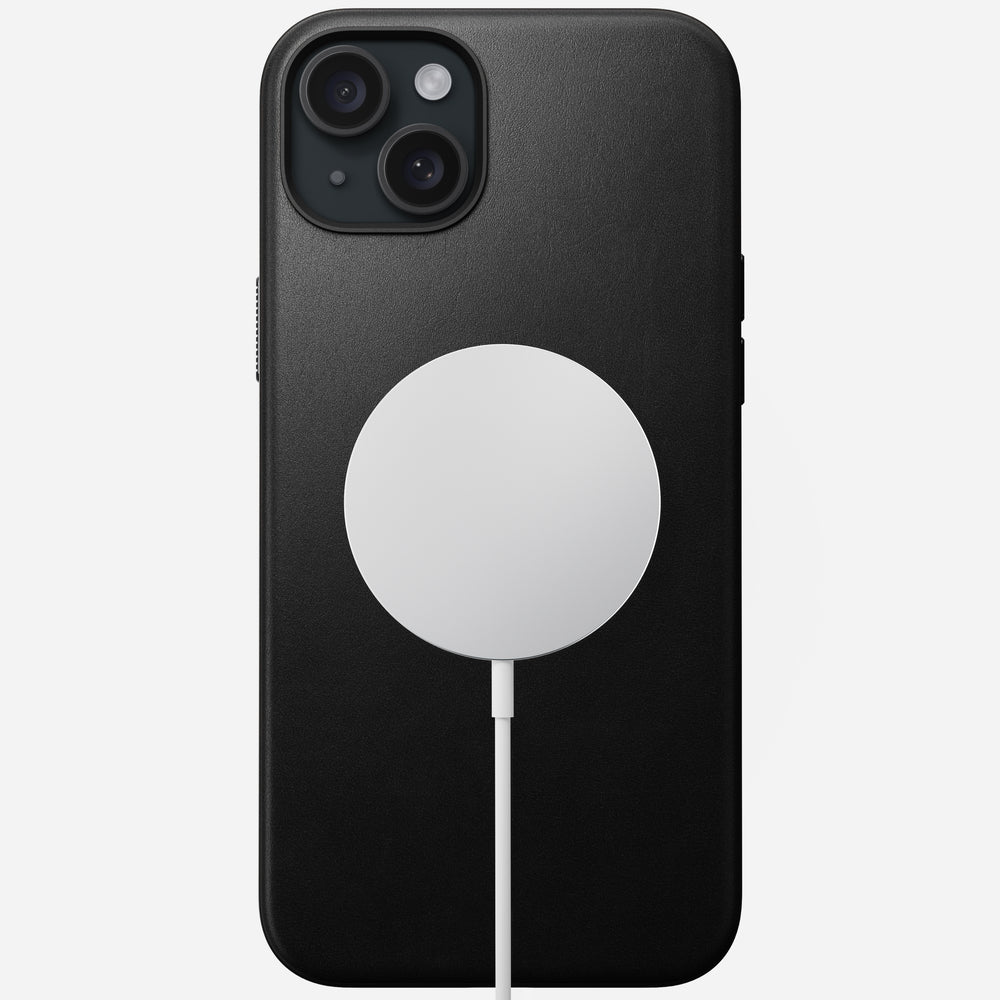 Modern Leather Case - iPhone 15 Plus | Black | Nomad Leather | NOMAD® - Image 2