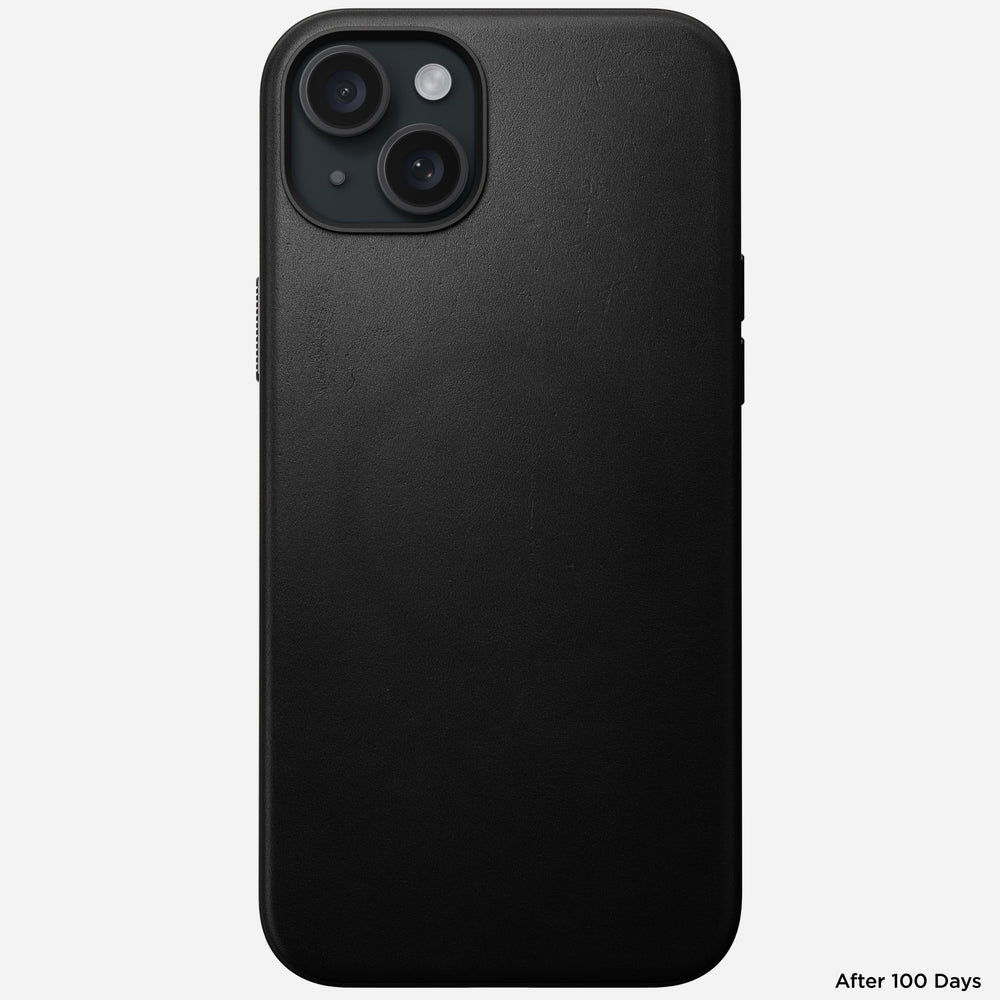 Modern Leather Case - iPhone 15 Plus | Black | Nomad Leather | NOMAD® - Image 4