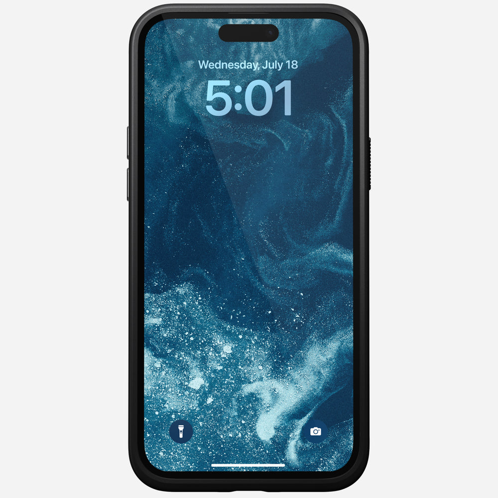 Modern Leather Case - iPhone 15 Plus | Black | Nomad Leather | NOMAD® - Image 6