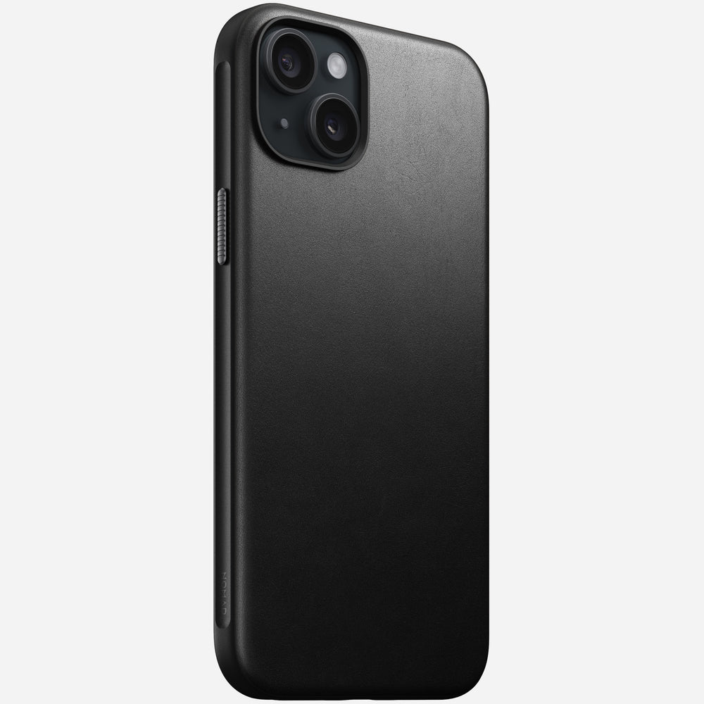 Modern Leather Case - iPhone 15 Plus | Black | Nomad Leather | NOMAD®