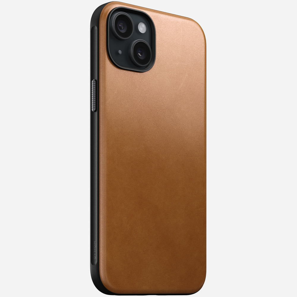 Modern Leather Case - iPhone 15 Plus | English Tan-C | Nomad Leather | NOMAD®