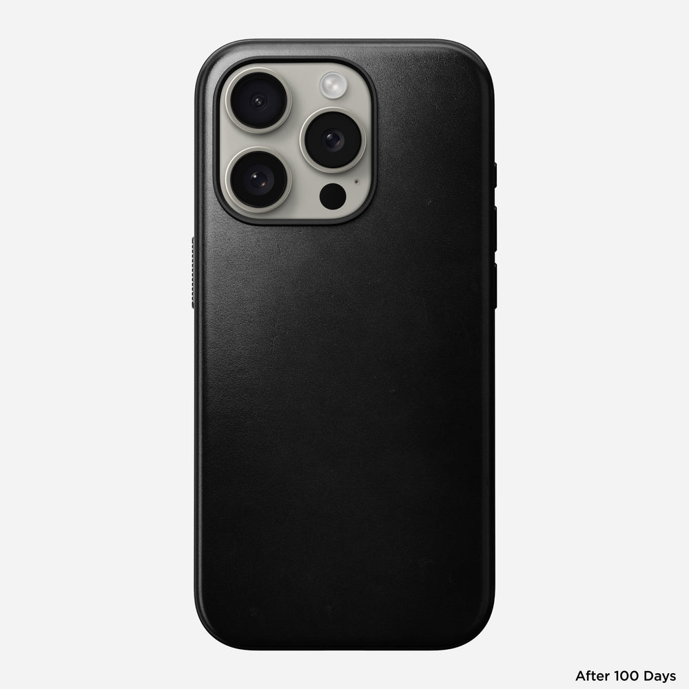 Modern Leather Case - iPhone 15 Pro | Black | Horween | NOMAD® - Image 4