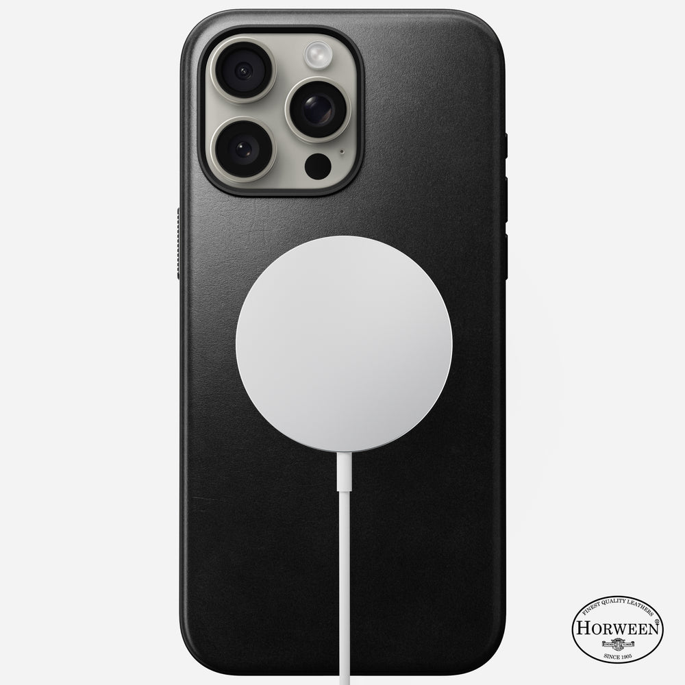 Modern Leather Case - iPhone 15 Pro Max | Black | Horween® | NOMAD® - Image 2