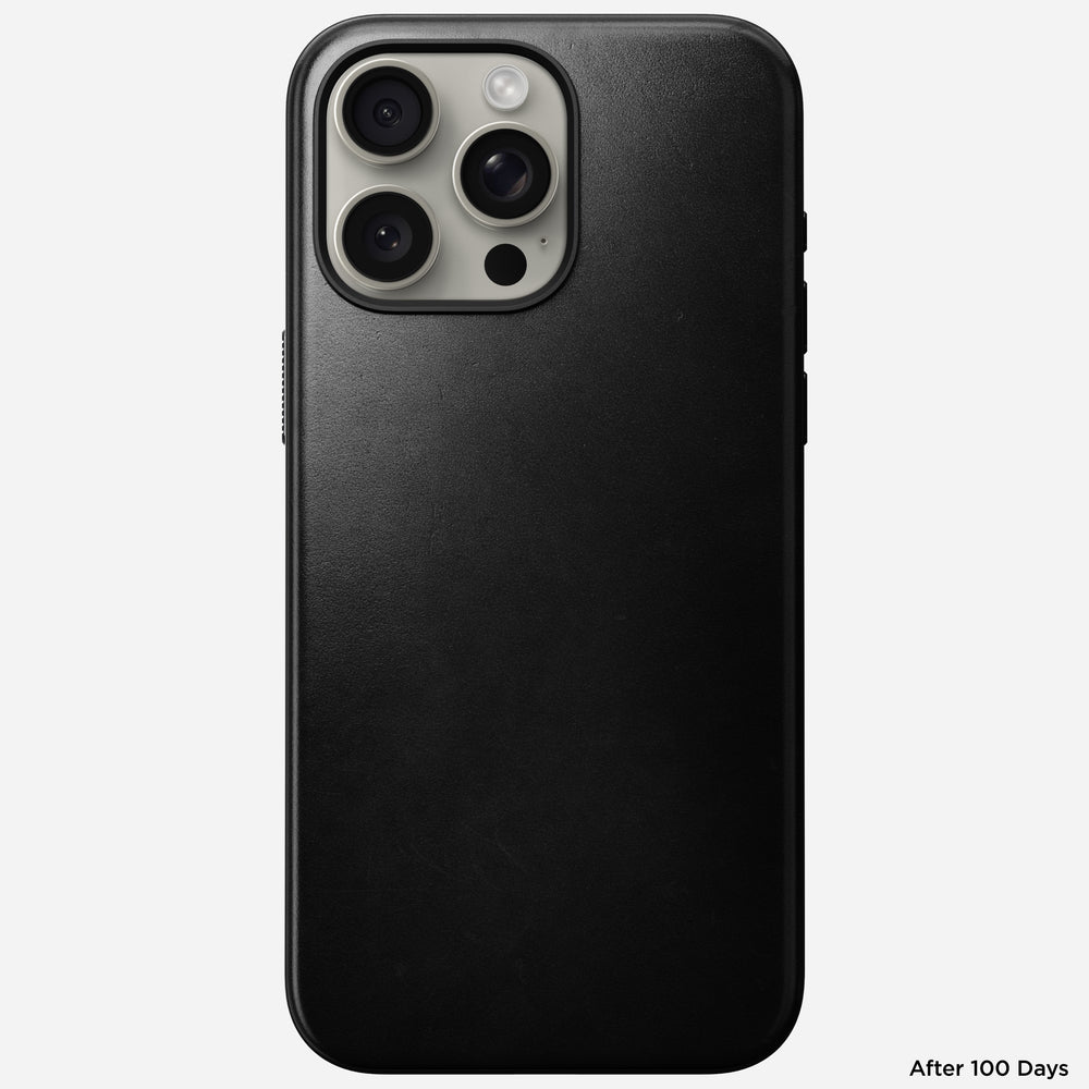 Modern Leather Case - iPhone 15 Pro Max | Black | Horween® | NOMAD® - Image 4