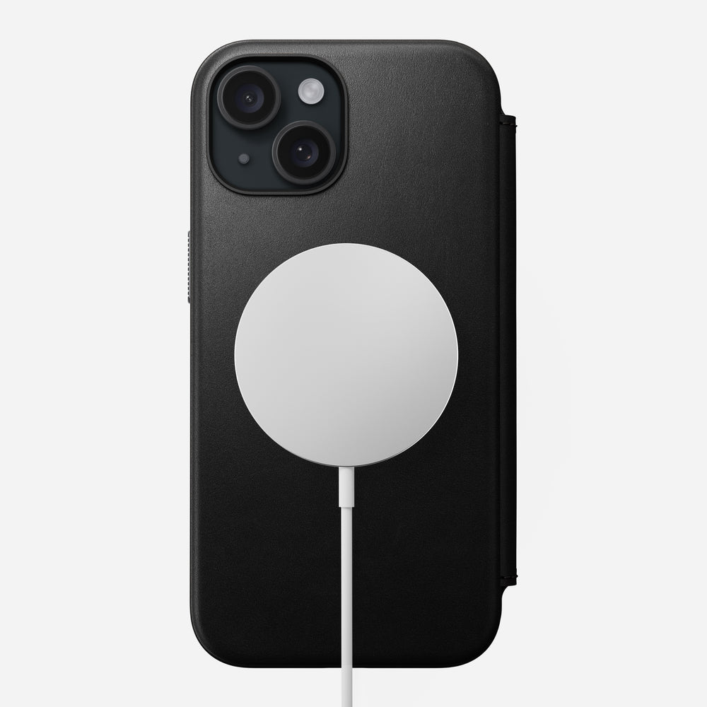 Modern Leather Folio - iPhone 15 | Black | Nomad Leather | NOMAD® - Image 5