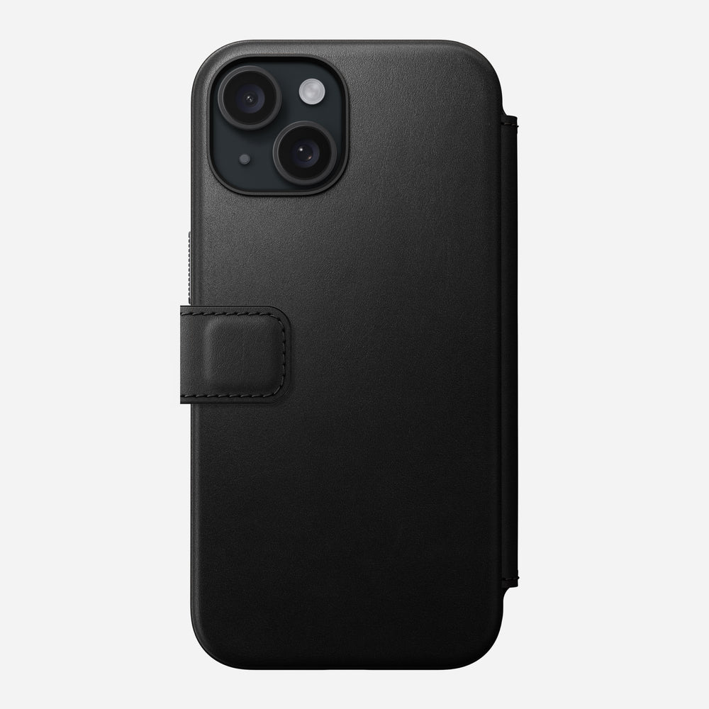 Modern Leather Folio - iPhone 15 | Black | Nomad Leather | NOMAD® - Image 4