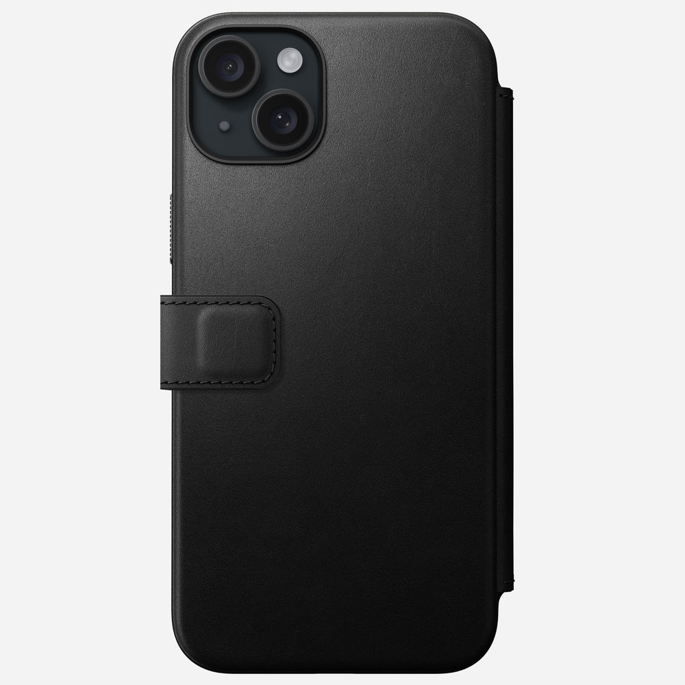 Modern Leather Folio - iPhone 15 Plus | Black | Nomad Leather | NOMAD® - Image 4