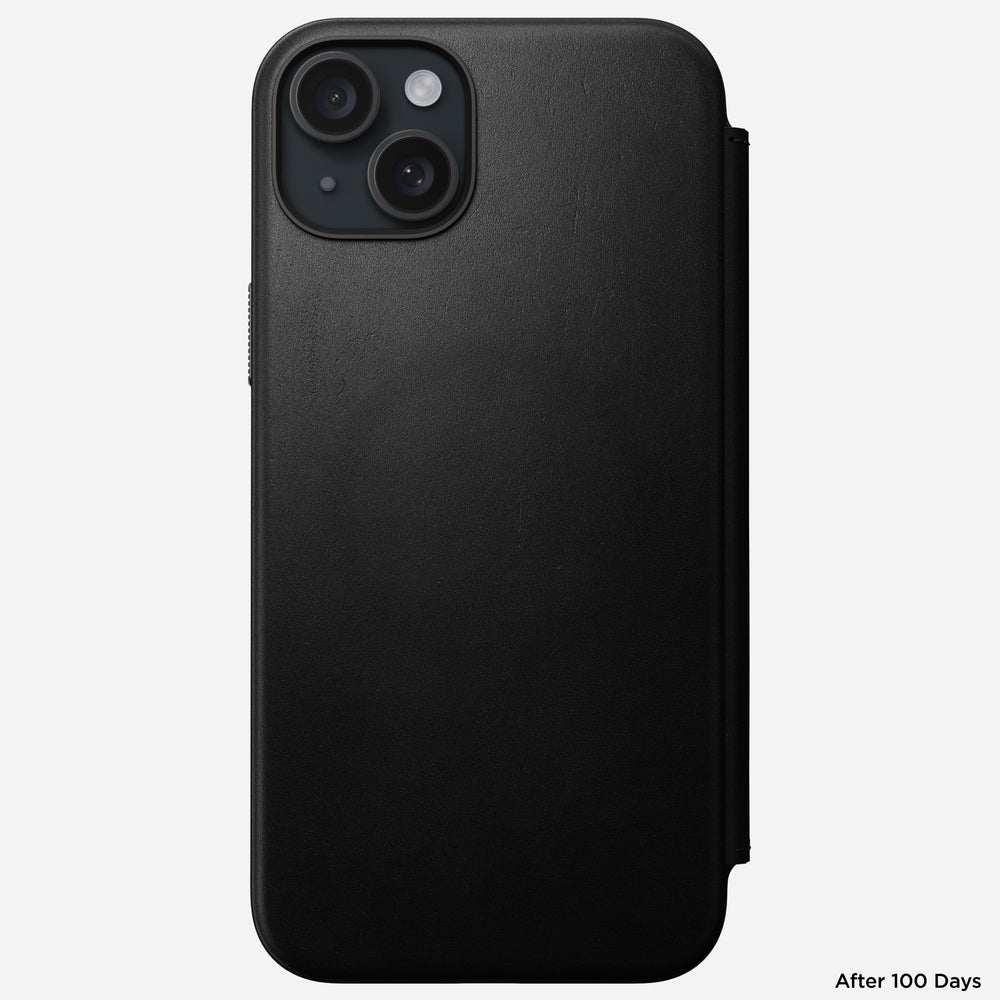 Modern Leather Folio - iPhone 15 Plus | Black | Nomad Leather | NOMAD® - Image 6