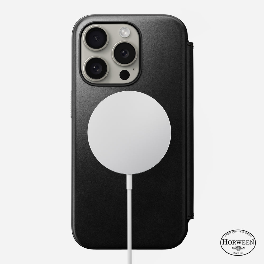 Modern Leather Folio - iPhone 15 Pro Max | Black | Horween | NOMAD® - Image 5