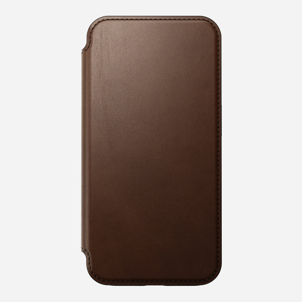 Modern Leather Folio - iPhone 15 Pro | Brown | Nomad Leather | NOMAD® - Image 8