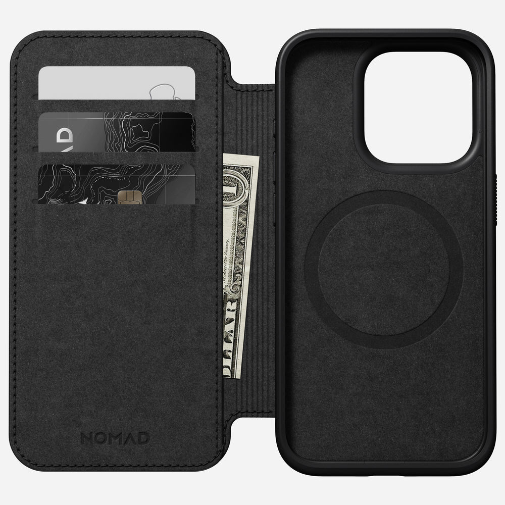 Modern Leather Folio - iPhone 15 Pro | English Tan-C | Nomad Leather | NOMAD® - Image 2
