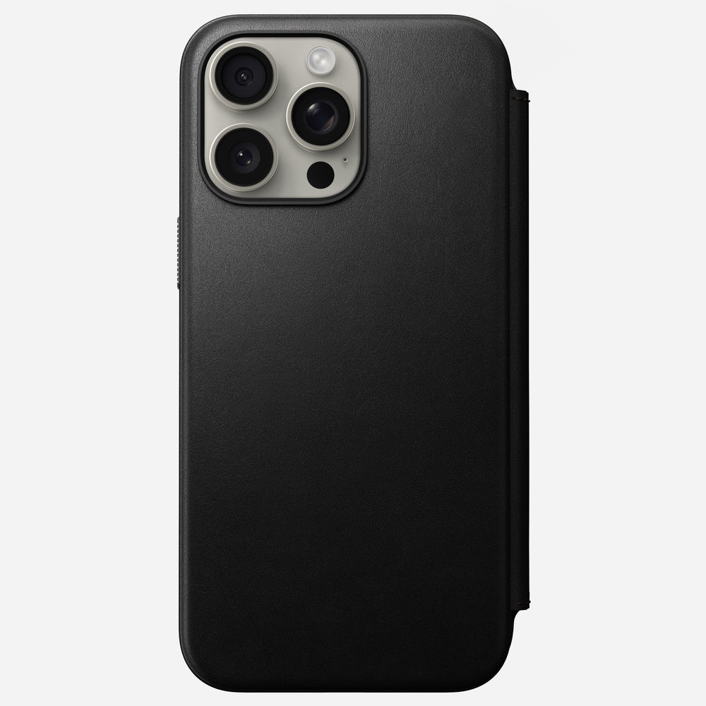 Modern Leather Folio - iPhone 15 Pro Max | Black | Nomad Leather | NOMAD® - Image 3