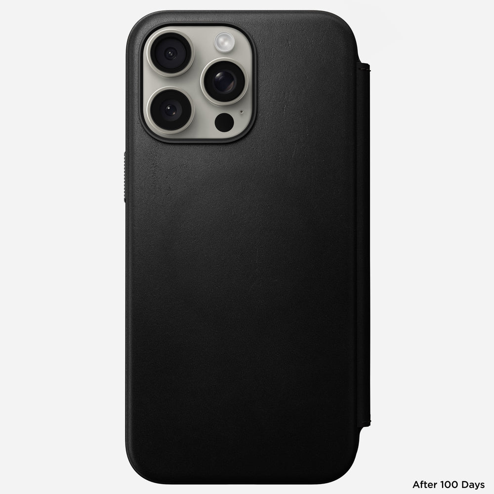 Modern Leather Folio - iPhone 15 Pro Max | Black | Nomad Leather | NOMAD® - Image 6