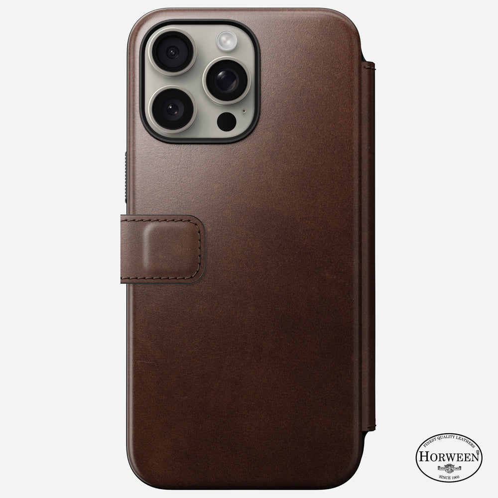 Modern Leather Folio - iPhone 15 Pro Max | Rustic Brown | Horween | NOMAD® - Image 4
