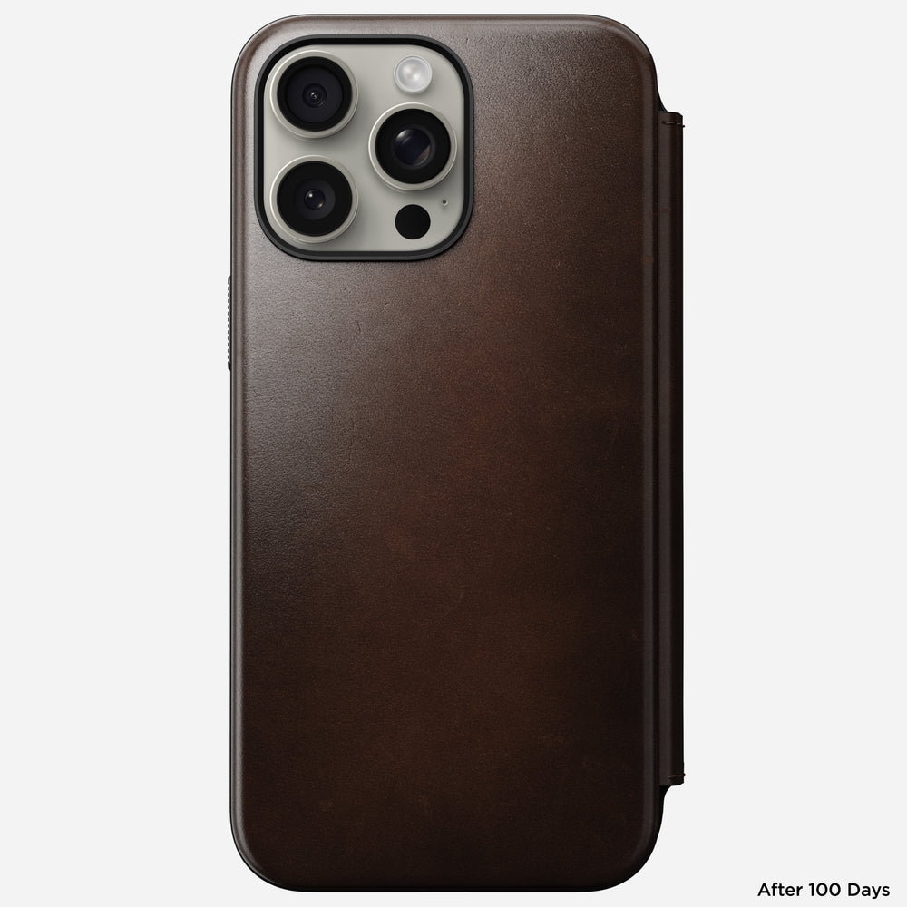 Modern Leather Folio - iPhone 15 Pro Max | Rustic Brown | Horween | NOMAD® - Image 6