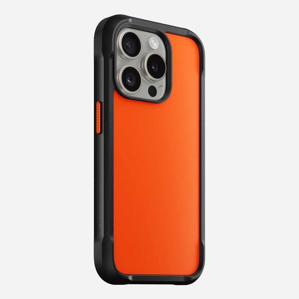 NOMAD® Rugged Case - iPhone 15 Pro | Ultra Orange