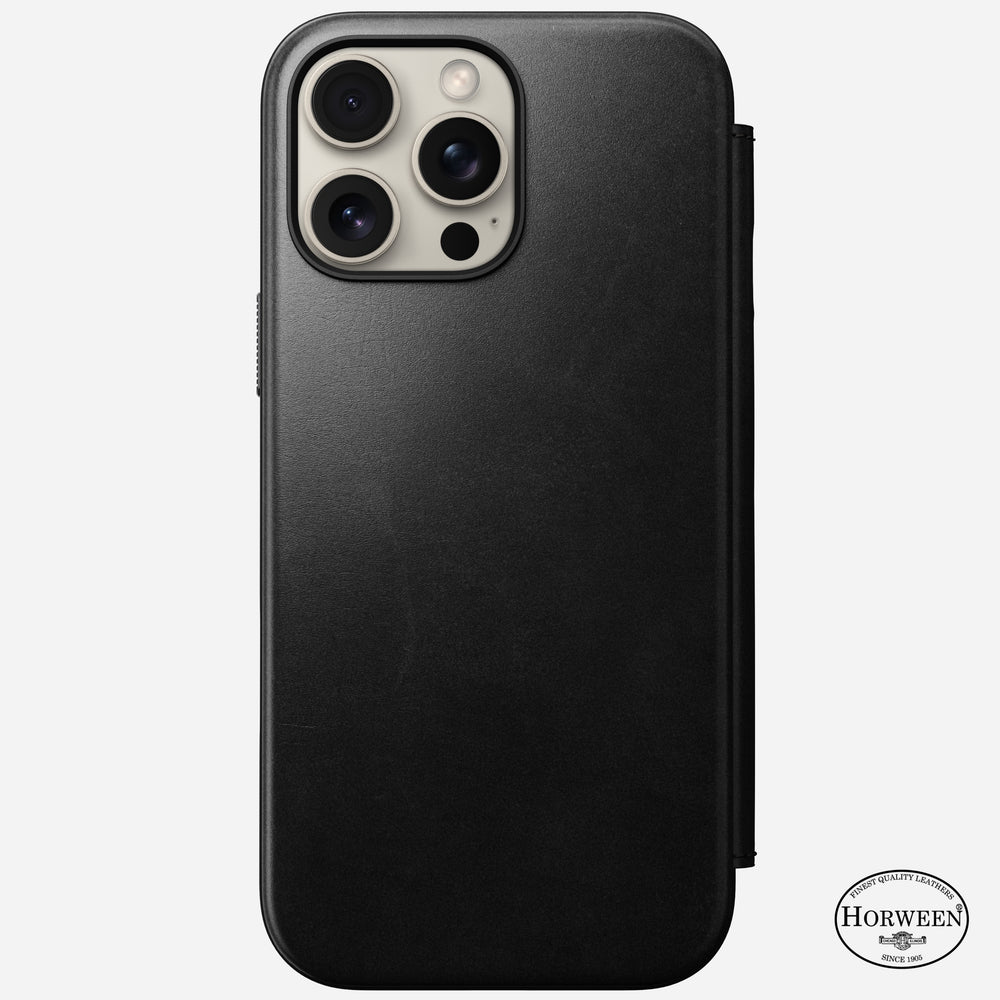 Modern Leather Folio - iPhone 16 Pro Max | Black | Horween | NOMAD® - Image 5