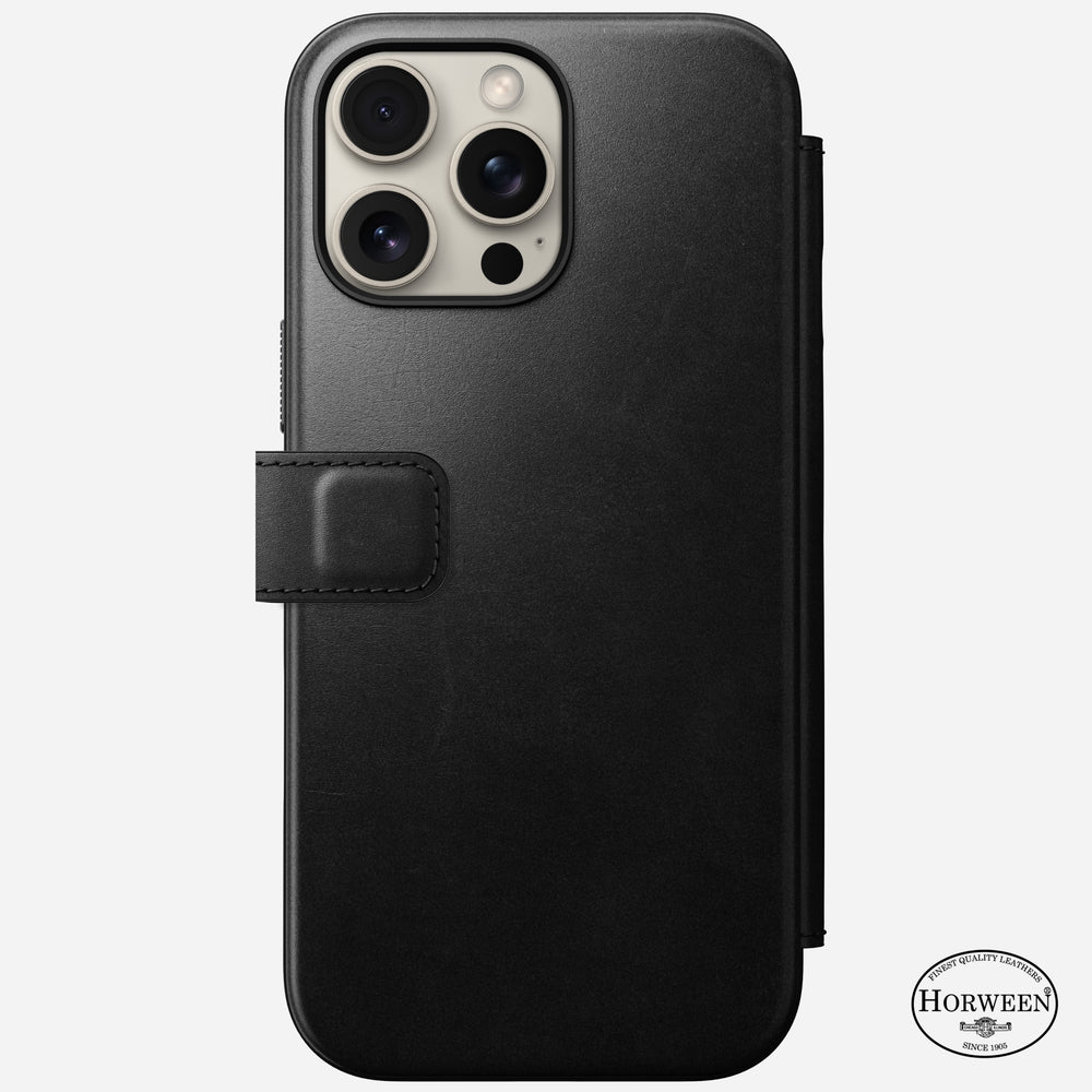 Modern Leather Folio - iPhone 16 Pro Max | Black | Horween | NOMAD® - Image 4