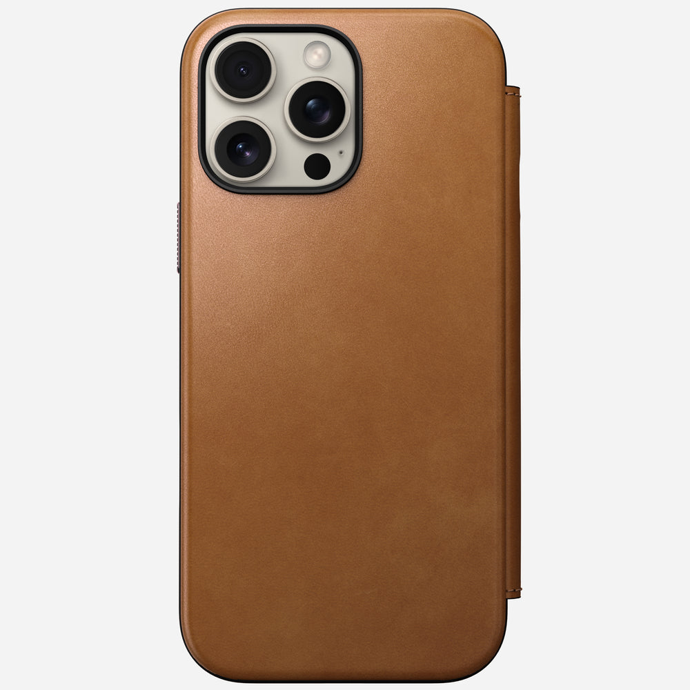 Modern Leather Folio - iPhone 16 Pro Max | English Tan-C | Nomad Leather | NOMAD® - Image 5