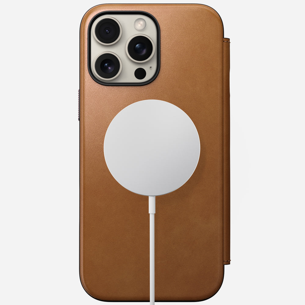 Modern Leather Folio - iPhone 16 Pro Max | English Tan-C | Nomad Leather | NOMAD® - Image 3
