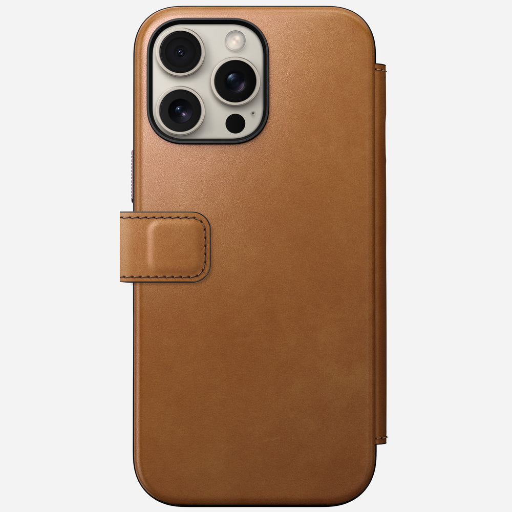 Modern Leather Folio - iPhone 16 Pro Max | English Tan-C | Nomad Leather | NOMAD® - Image 4
