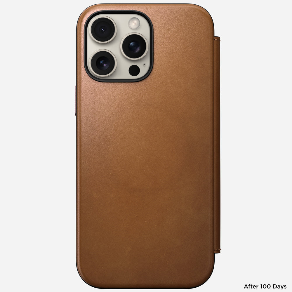 Modern Leather Folio - iPhone 16 Pro Max | English Tan-C | Nomad Leather | NOMAD® - Image 6