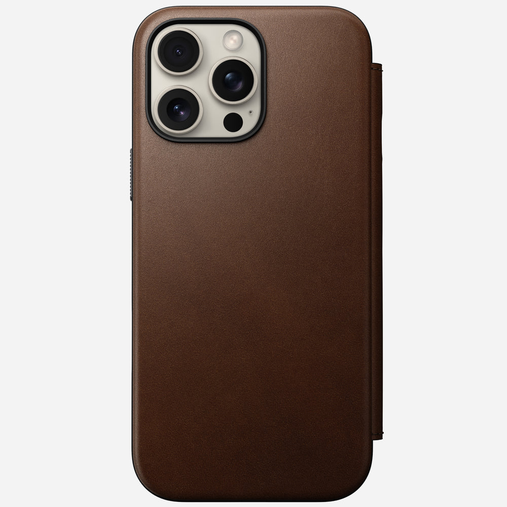 Modern Leather Folio - iPhone 16 Pro Max | Brown | Nomad Leather | NOMAD® - Image 5