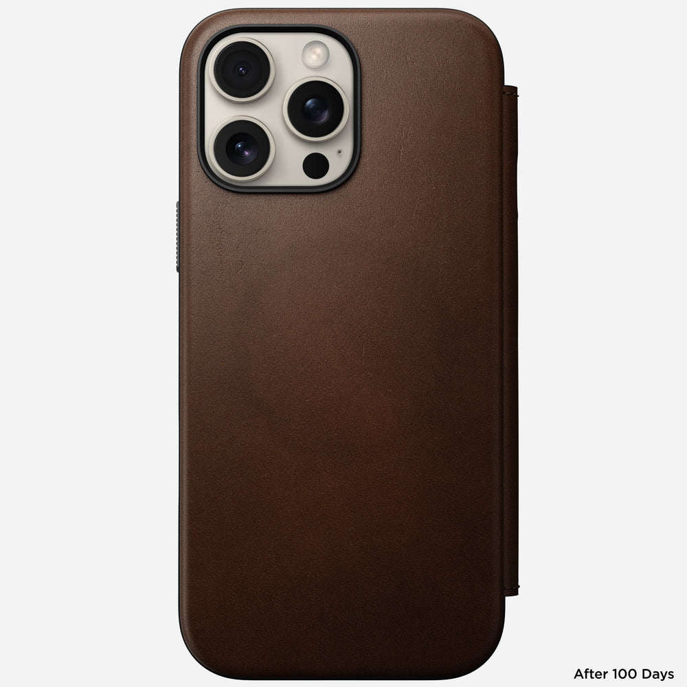 Modern Leather Folio - iPhone 16 Pro Max | Brown | Nomad Leather | NOMAD® - Image 6