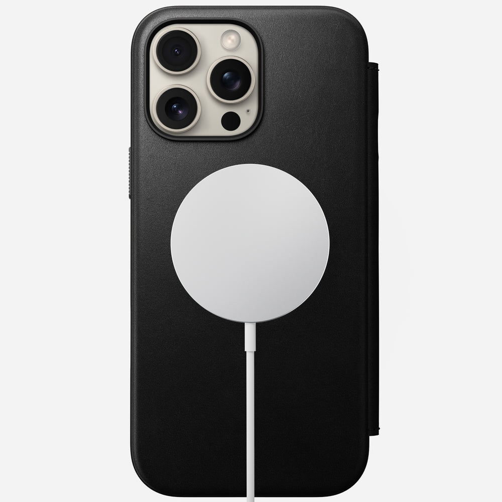 Modern Leather Folio - iPhone 16 Pro Max | Black | Nomad Leather | NOMAD® - Image 3