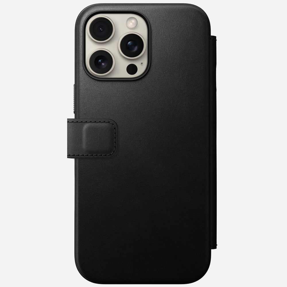 Modern Leather Folio - iPhone 16 Pro Max | Black | Nomad Leather | NOMAD® - Image 4