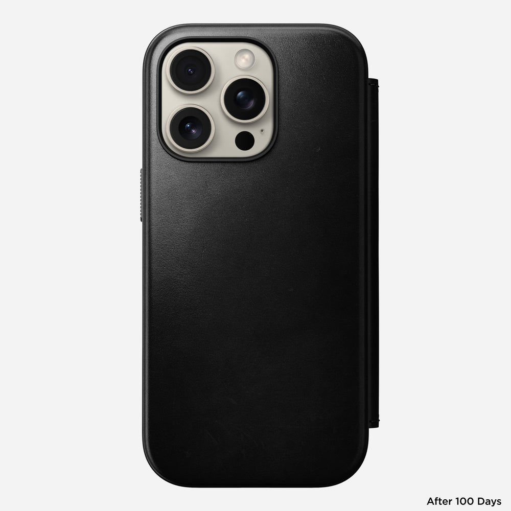 Modern Leather Folio - iPhone 16 Pro | Black | Horween | NOMAD® - Image 6