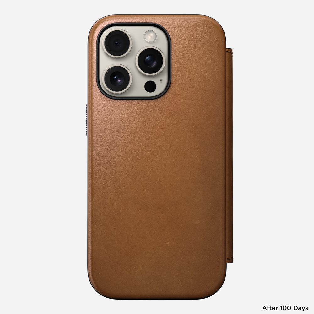 Modern Leather Folio - iPhone 16 Pro | English Tan-C | Nomad Leather | NOMAD® - Image 6
