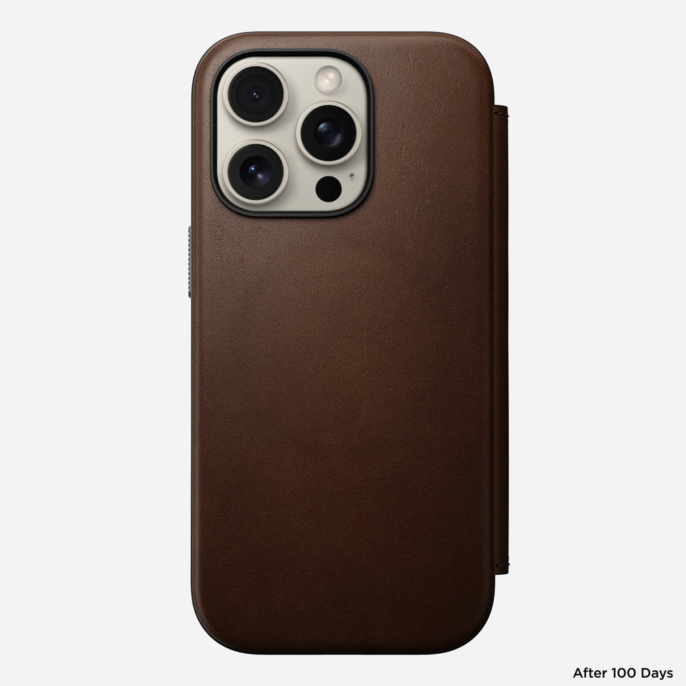 Modern Leather Folio - iPhone 16 Pro | Brown | Nomad Leather | NOMAD® - Image 6