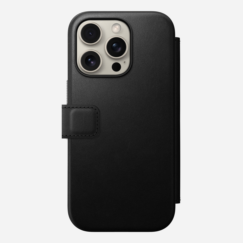 Modern Leather Folio - iPhone 16 Pro | Black | Nomad Leather | NOMAD® - Image 4