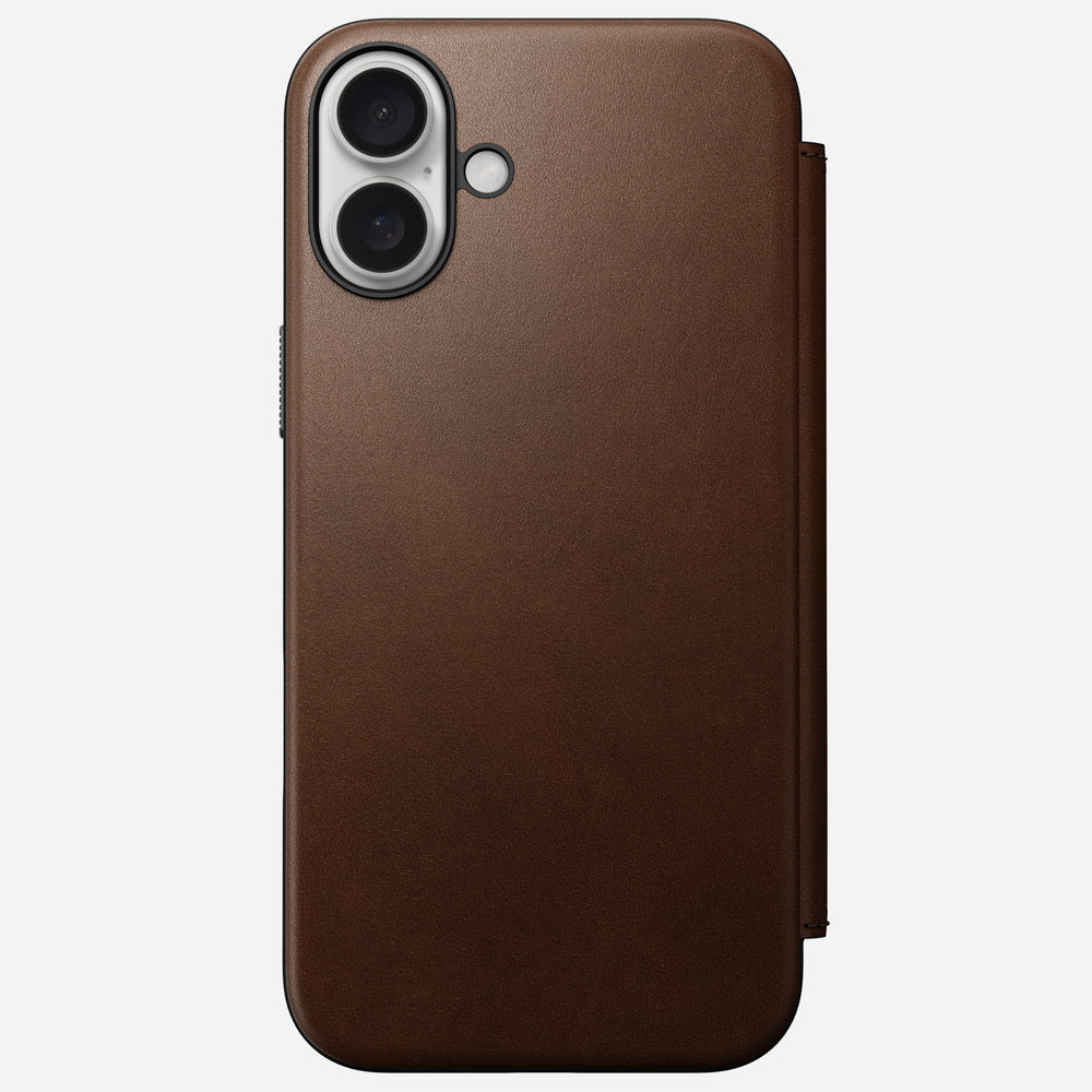 Modern Leather Folio - iPhone 16 Plus | Brown | Nomad Leather | NOMAD® - Image 5