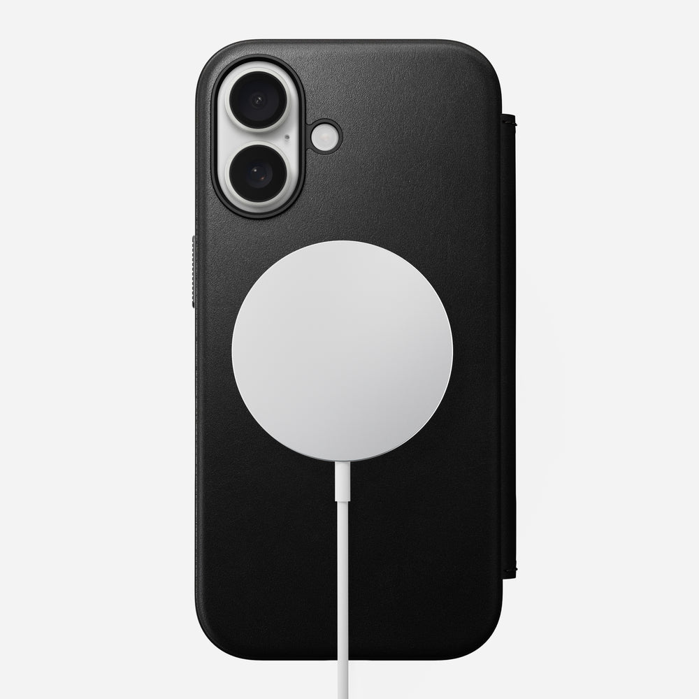 Modern Leather Folio - iPhone 16 | Black | Nomad Leather | NOMAD® - Image 3