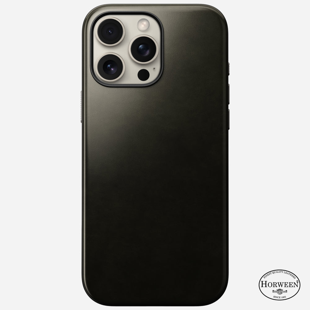 Modern Leather Case - iPhone 16 Pro Max | Green Chrome | Horween | NOMAD® - Image 4