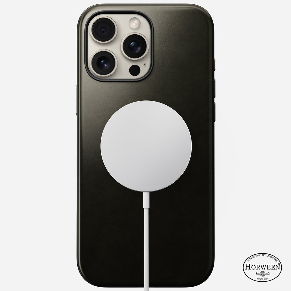 Modern Leather Case - iPhone 16 Pro Max | Green Chrome | Horween | NOMAD® - Image 3
