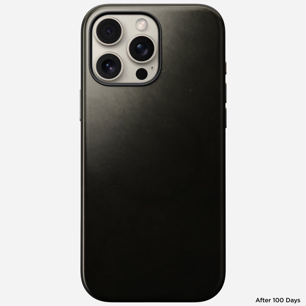 Modern Leather Case - iPhone 16 Pro Max | Green Chrome | Horween | NOMAD® - Image 2
