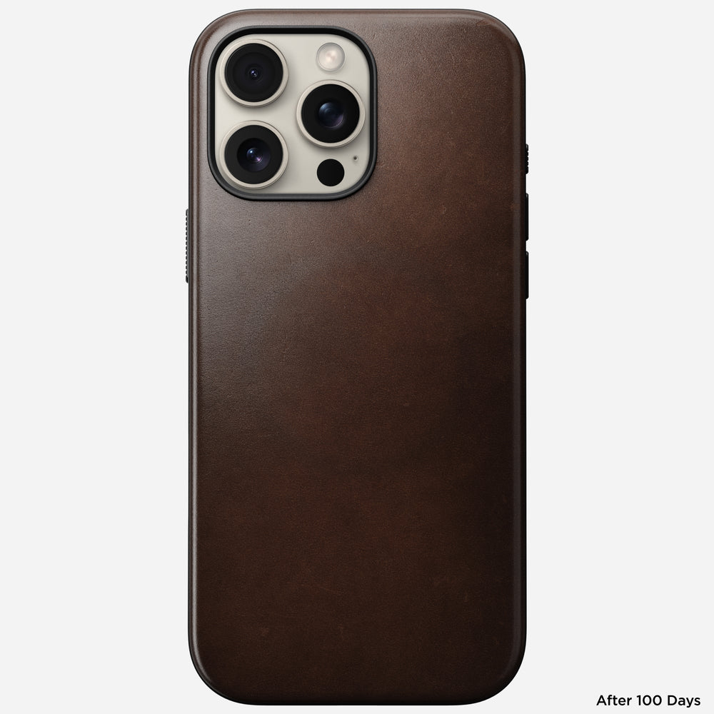 Modern Leather Case - iPhone 16 Pro Max | Rustic Brown | Horween | NOMAD® - Image 2