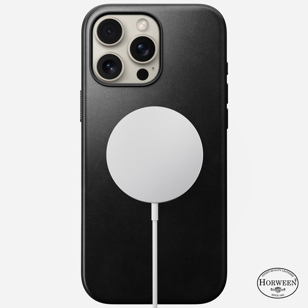 Modern Leather Case - iPhone 16 Pro Max | Black | Horween | NOMAD® - Image 3