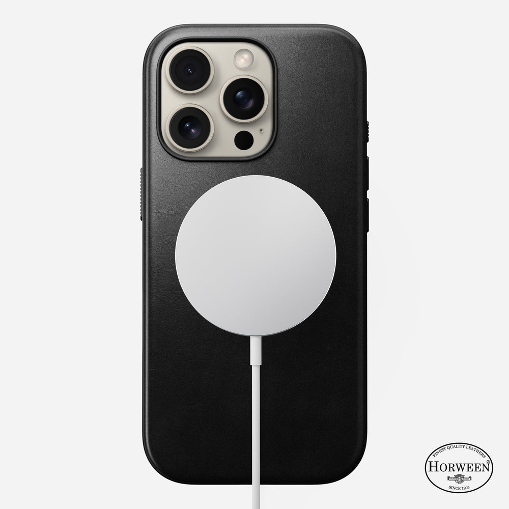 Modern Leather Case - iPhone 16 Pro | Black | Horween | NOMAD® - Image 3